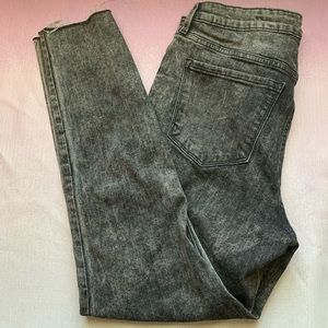 Gray & Black Old Navy Jeans, Never Worn, Frayed at the Ankles
